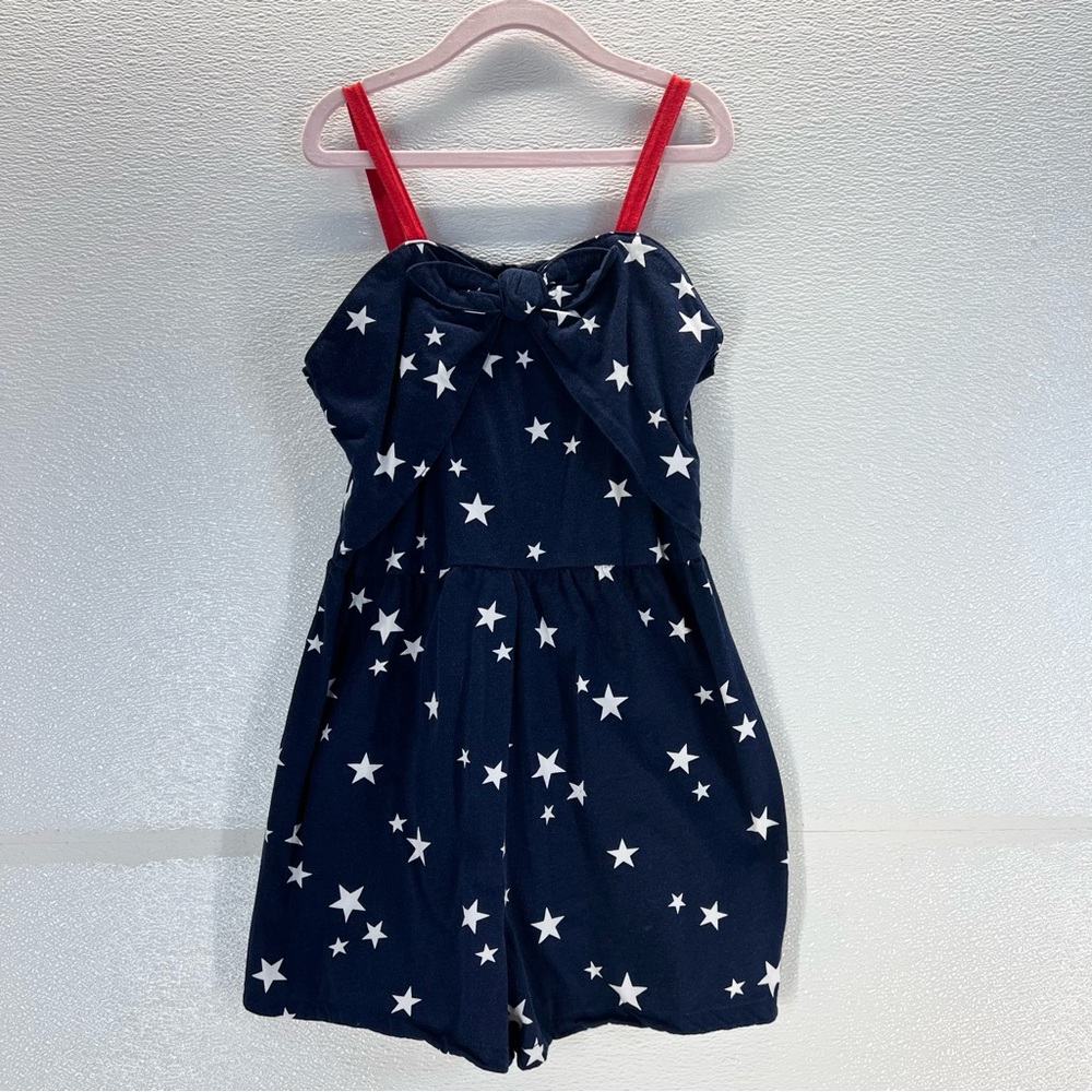 ⭐ Carter’s‎ Girls Romper | Size 10/10A | Navy Stars Red Straps